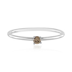 Anello in platino con Diamante Champagne I2