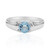 Zilveren ring met een Zwitsers-blauwe topaas (Tenner Diniz)