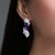 Sibirischer Amethyst-Silberohrringe (de Melo)