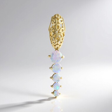 Zawieszka ze złota - Opal Welo  (Ornaments by de Melo)