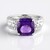 Anello in argento con Ametista