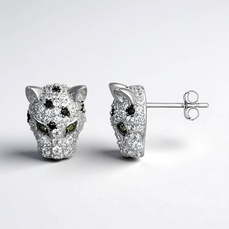 Orecchini in argento con Zircone (Adela Silber)
