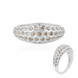 Anello in argento con Diamante Champagne I2 (de Melo)
