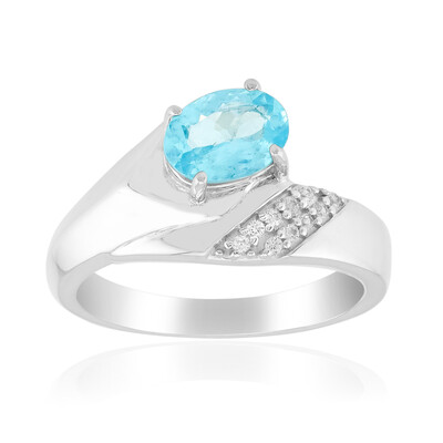 Anillo en plata con Apatita azul (Pallanova)