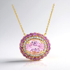 Collana in argento con Kunzite