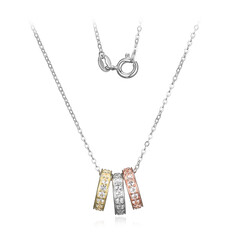 Collier en argent et Topaze blanche (Adela Silber)