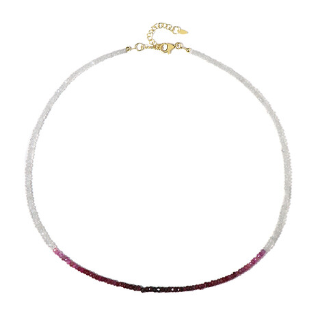 Tanzanian Ruby Silver Necklace