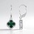Orecchini in argento con Malachite (Adela Silber)