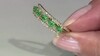 Anillo en oro con Esmeralda de Zambia AAA