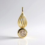 Ciondolo in oro con Diamante Champagne I2 (Ornaments by de Melo)