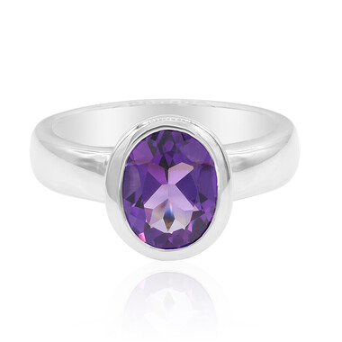 Bolivianischer Amethyst-Silberring