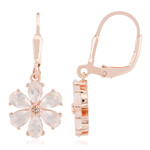 Orecchini in argento con Quarzo Rosa