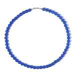 Collana in argento con Agata Blu