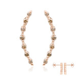 Orecchini in argento con Diamante Rose de France VS1 di Argyle (Annette)