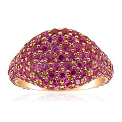 Pinkfarbener Saphir-Goldring (Nara Jewelry)