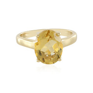 Anello in argento con Quarzo Champagne