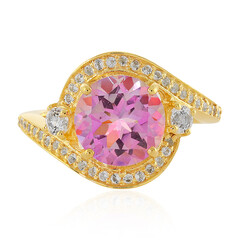 Bague en argent et Topaze jubilaire