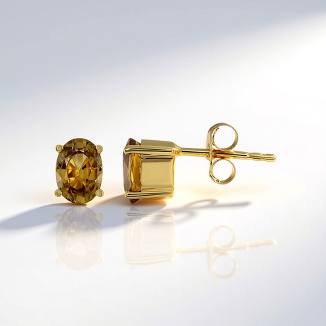 Orecchini in argento con Zircone Giallo