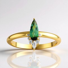 Anello in argento con Indicolite (Adela Silber)