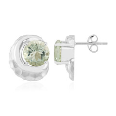 Boucles d'oreilles en argent et Améthyste verte