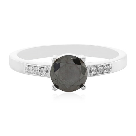 Anello in argento con Diamante Nero