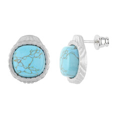 Orecchini in argento con Turchese