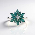 Anello in argento con Grandidierite