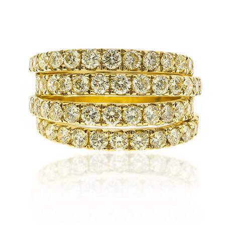 Gelber SI2 Diamant-Goldring (CIRARI)