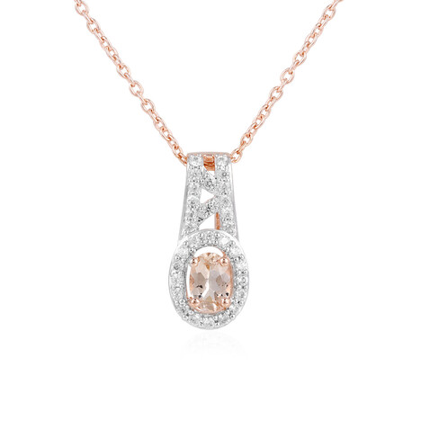 Collier en argent et Morganite