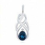 Gouden hanger met een Biashara saffier