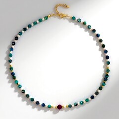 Collana in argento con Agata Rosa