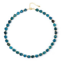 Collana in argento con Quarzo Verde Blu