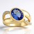 Anello in oro con Tanzanite AAA (de Melo Gold)