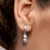 Pendientes en plata con Topacio blanco