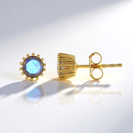 Orecchini in argento con Labradorite