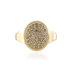 Bague en or et Diamant champagne I2 (de Melo)