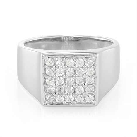 Anello da uomo in argento con Zircone