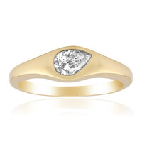 Gouden ring met een VVS1 Diamant (G)