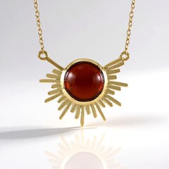 Collana in argento con Granato Essonite
