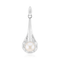 Ciondolo in argento con Perla d'Acqua Dolce Bianca (Michelle Albala)