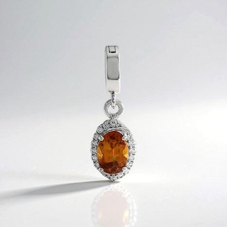 Ciondolo in argento con Zircone Mandarino
