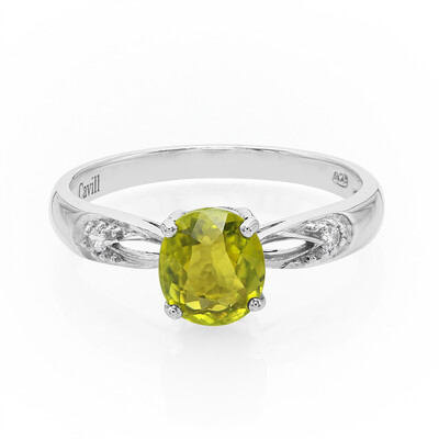 Zilveren ring met een koper toermalijn
