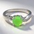 Anello in argento con Crisoprasio Imperiale