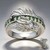 Anello in argento con Peridoto (Adela Silber)