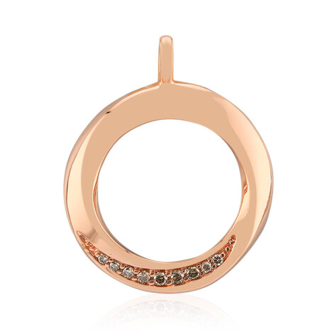 SI1 Argyle-Rose de France-Brillant-Silberanhänger (Annette)