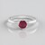 Anello in argento con Rubino del Madagascar