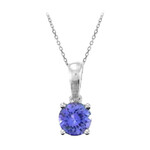 Collana in oro con Tanzanite AAA