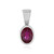 Bemainty Ruby Silver Pendant