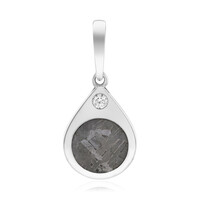 Pendentif en argent et Météorite d'Alétaï