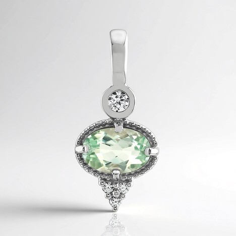 Ciondolo in argento con Ambligonite